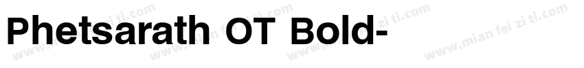 Phetsarath OT Bold字体转换